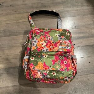J JuJuBe Ju Ju Be Perky Perennials PackaBe Diaper Bag Baby Backpack Floral Tote